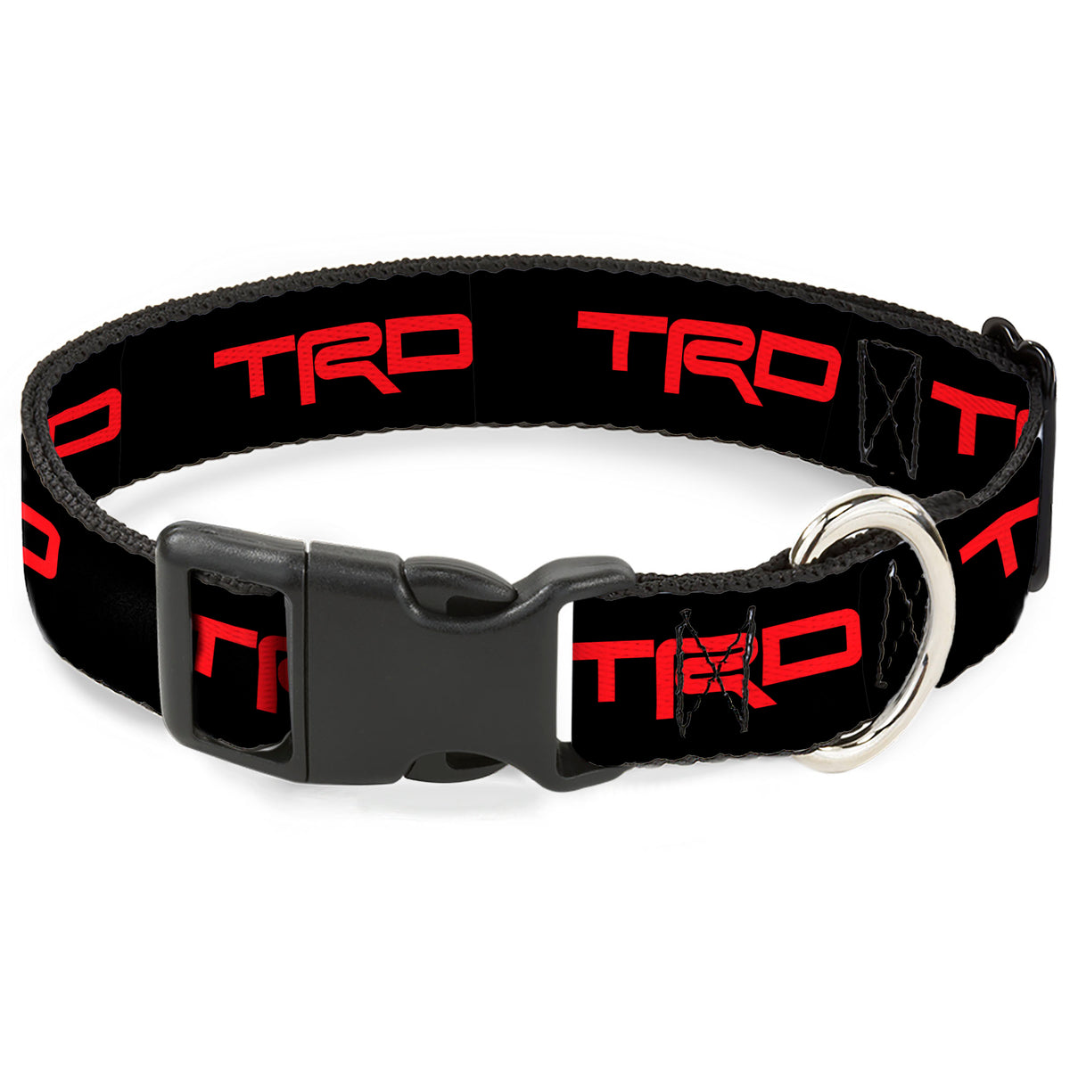 Plastic Clip Collar - Toyota Racing Development TRD Logo Black/Red Dog Collars Plastic Clip Side Release Toyota