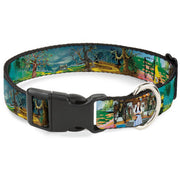 Plastic Clip Collar - The Wizard of Oz Yellow Brick Road Scenes Dog Collars Plastic Clip Side Release The Wizard of Oz