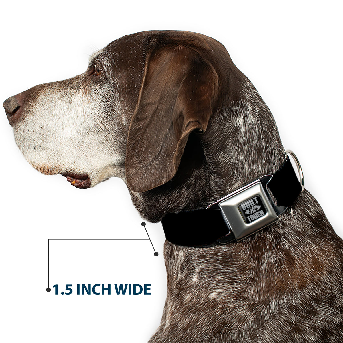 Built Ford Tough Seatbelt Buckle Collar - Built Ford Tough Logo REPEAT Dog Collars Seatbelt Buckle Ford