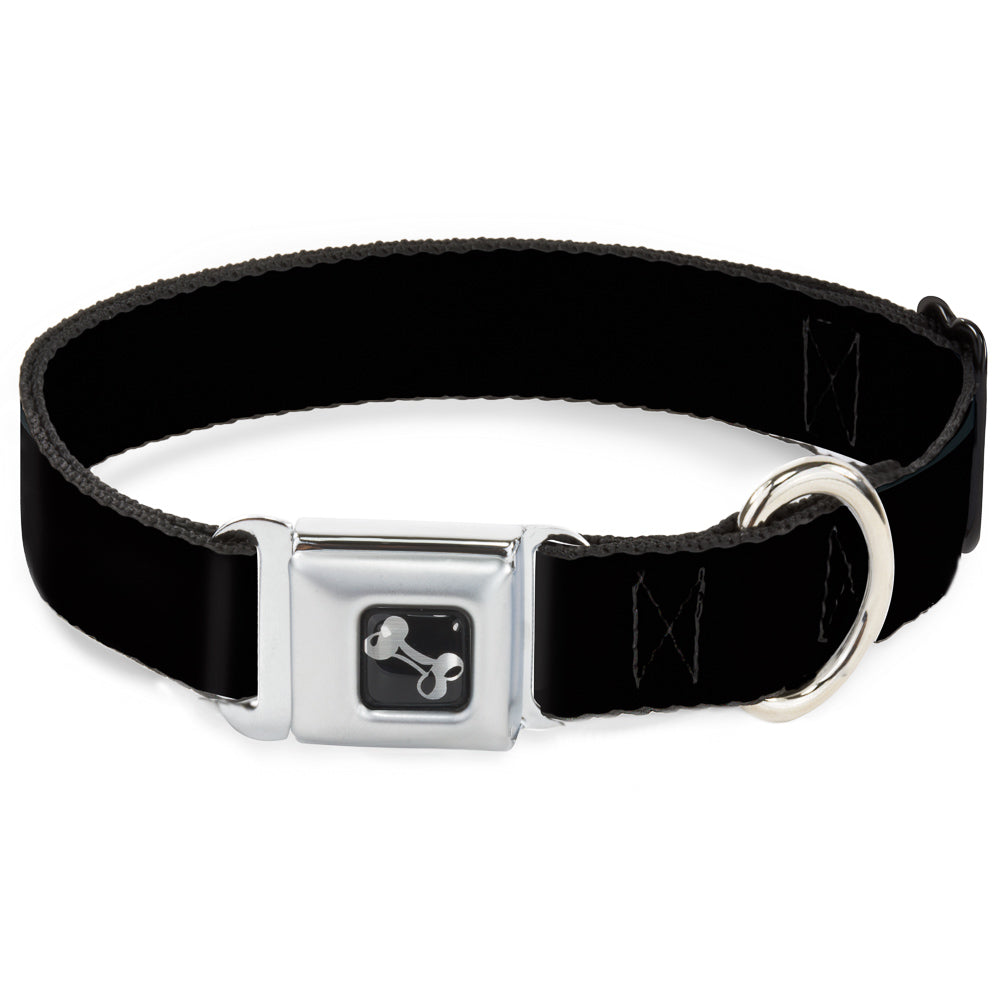 Dog Bone Seatbelt Buckle Collar - Black Dog Collars Seatbelt Buckle Buckle-Down