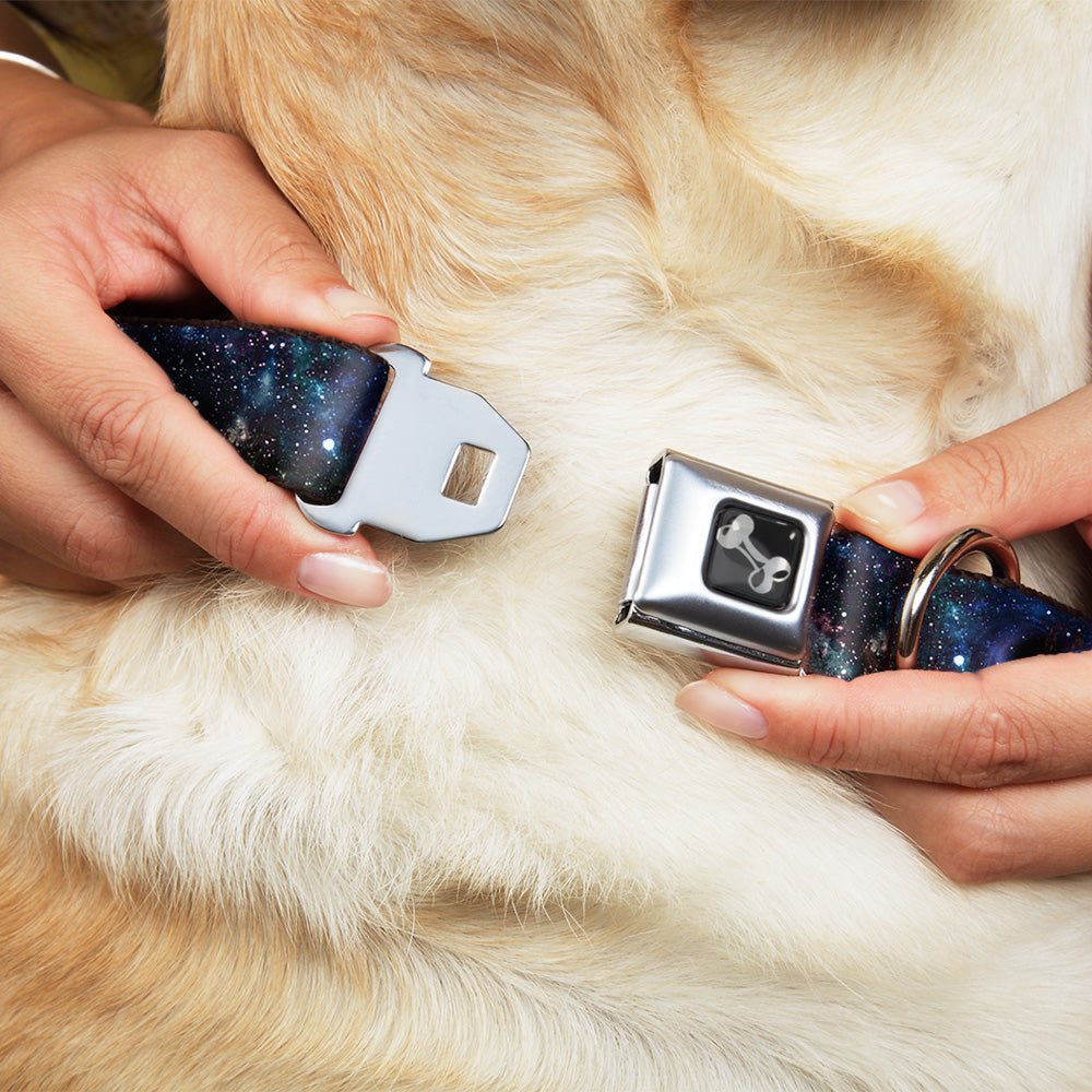 Dog Bone Seatbelt Buckle Collar - Galaxy Collage Dog Collars Seatbelt Buckle Buckle-Down