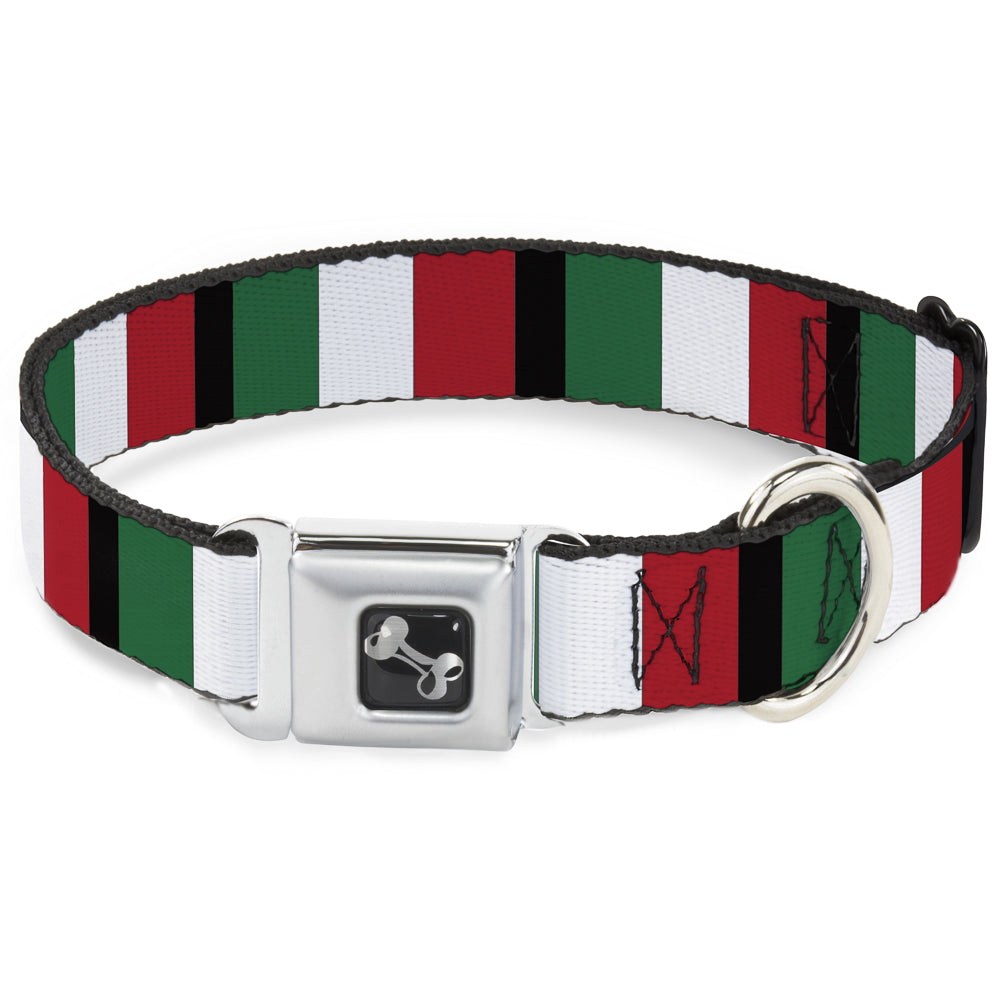 Dog Bone Seatbelt Buckle Collar - Italy Flags Dog Collars Seatbelt Buckle Buckle-Down