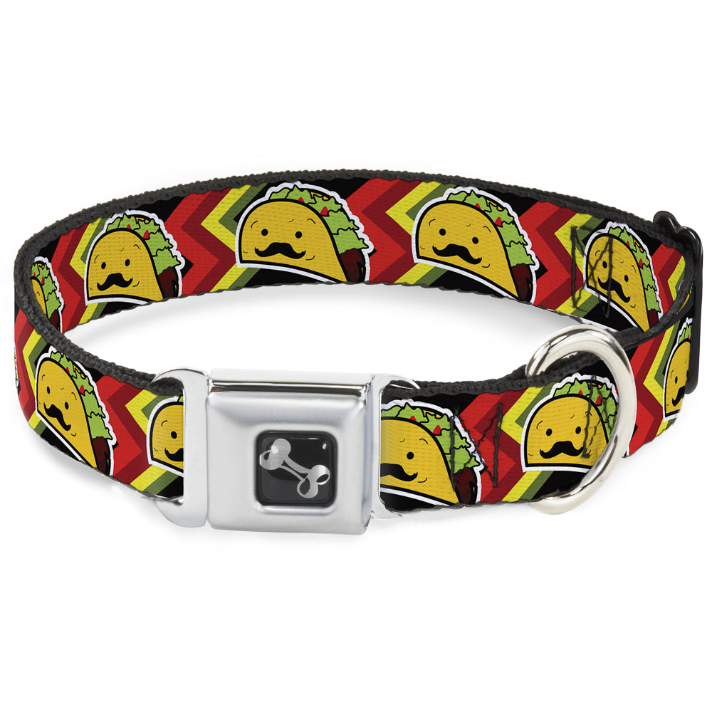 Dog Bone Seatbelt Buckle Collar - Taco Man Dog Collars Seatbelt Buckle Buckle-Down