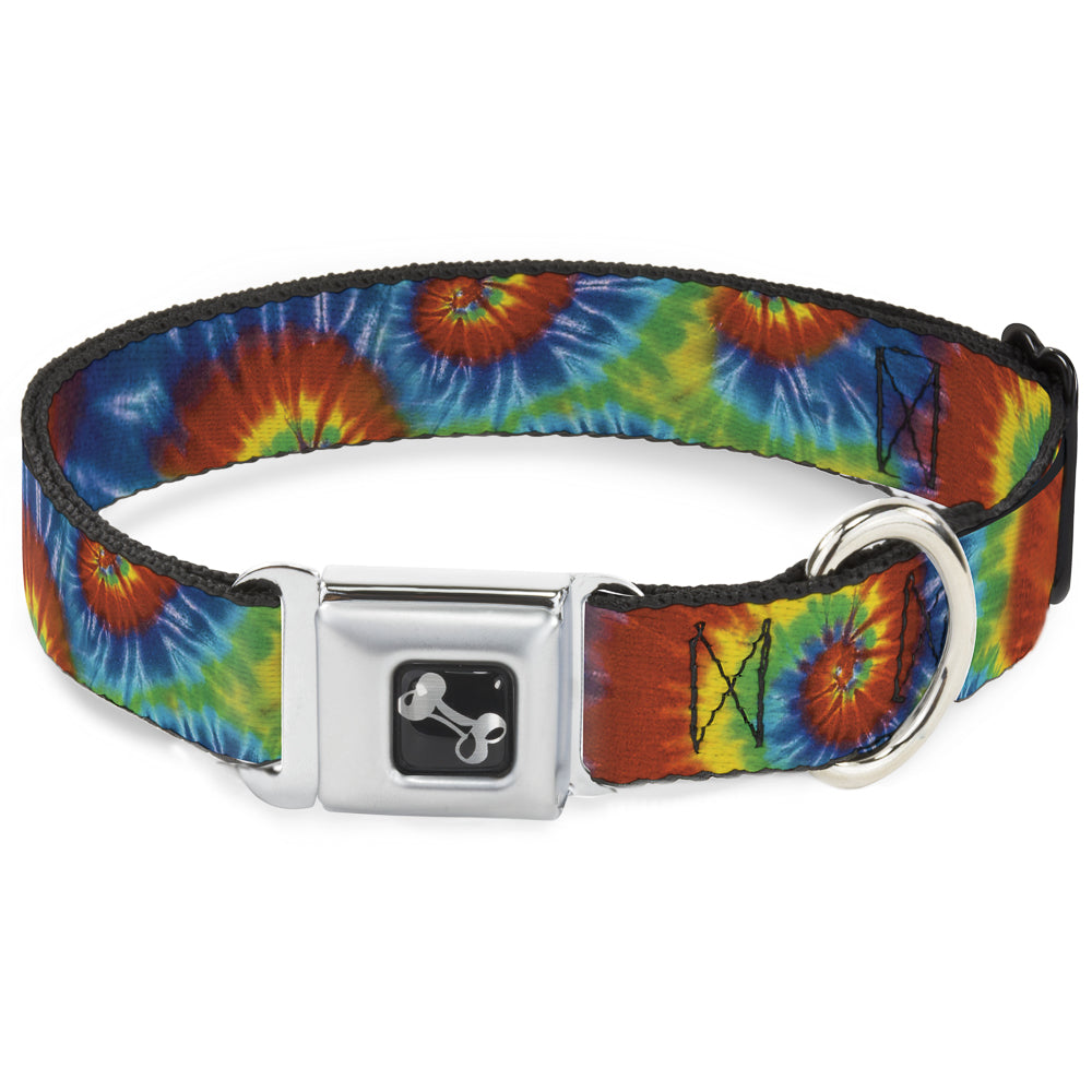 Dog Bone Seatbelt Buckle Collar - BD Tie Dye13 Dog Collars Seatbelt Buckle Buckle-Down