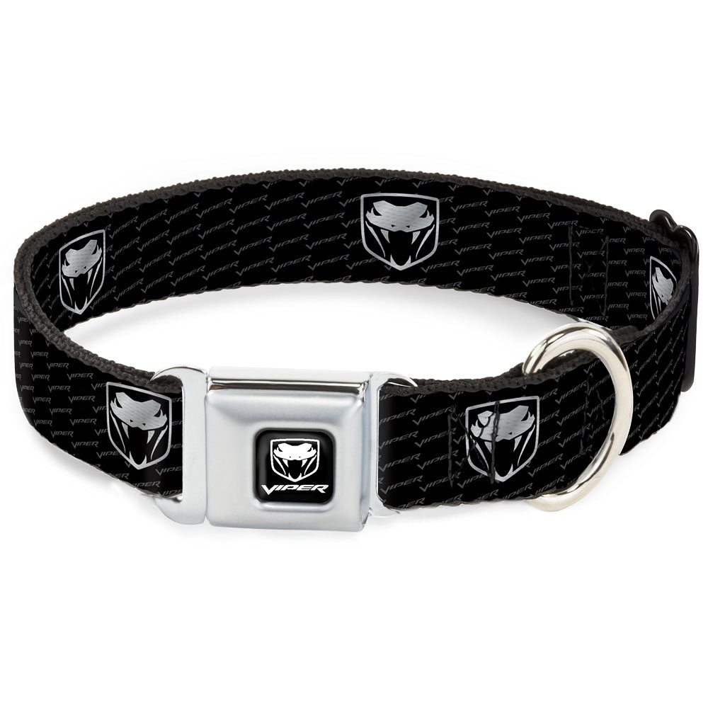 Dodge Viper Seatbelt Buckle Collar - Dodge Viper REPEAT w/Text Dog Collars Seatbelt Buckle Dodge