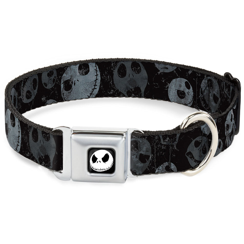 Jack Expression3 Full Color Seatbelt Buckle Collar - NBC Jack Expressions Scattered Weathered Dog Collars Seatbelt Buckle Disney