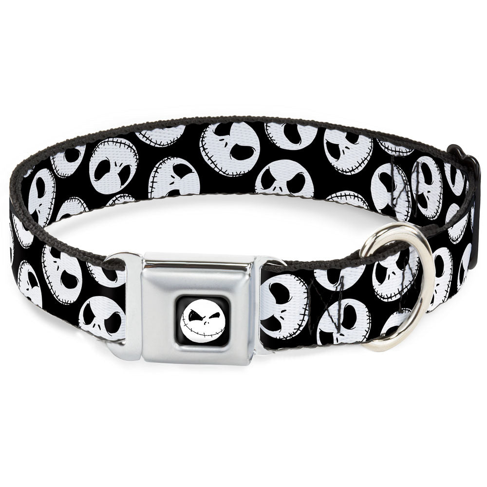 Jack Expression9 Full Color Seatbelt Buckle Collar - NBC Jack Expressions Scattered Black/White Dog Collars Seatbelt Buckle Disney