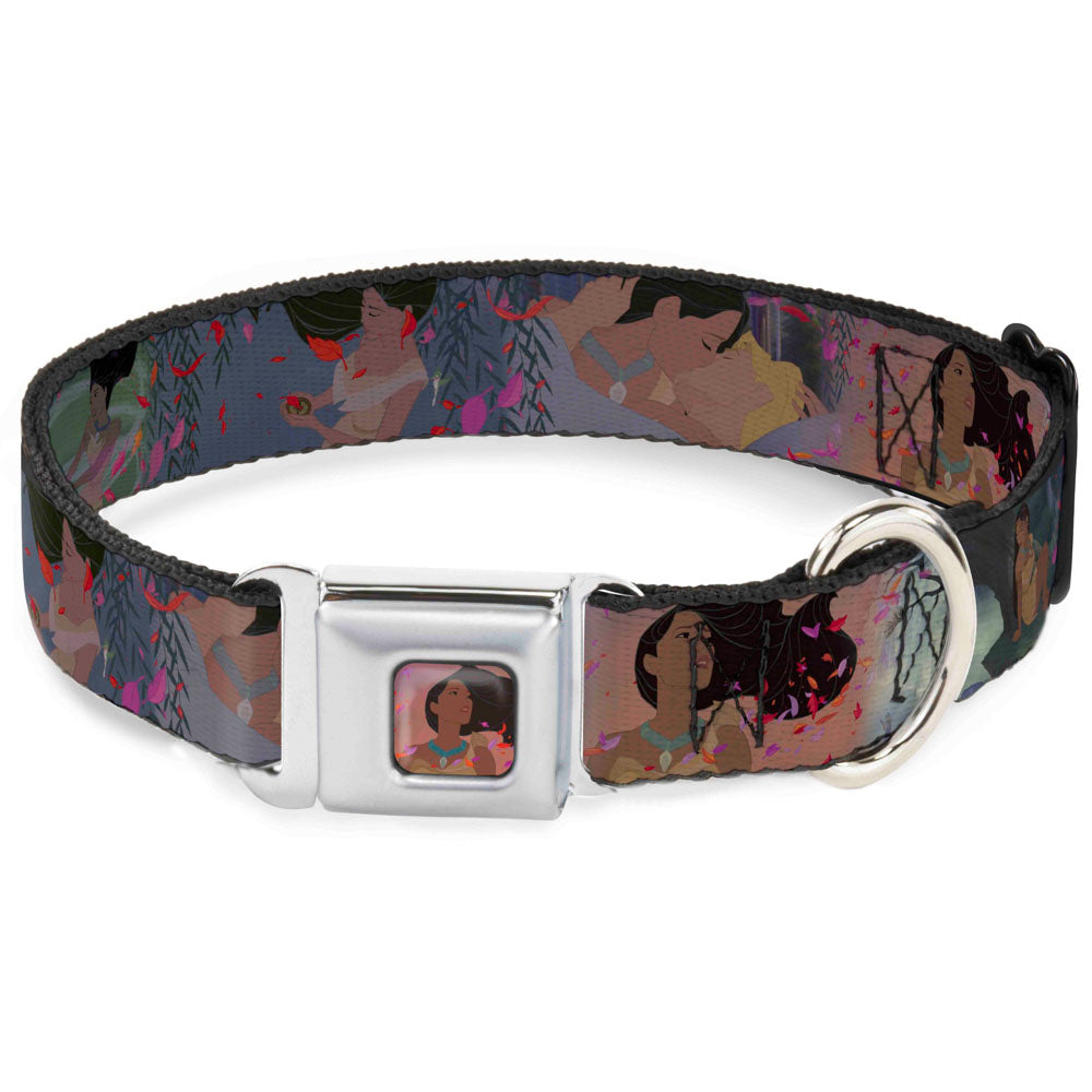 Pocahontas Colors of the Wind Full Color Seatbelt Buckle Collar - Pocahontas & John Smith Scenes Dog Collars Seatbelt Buckle Disney