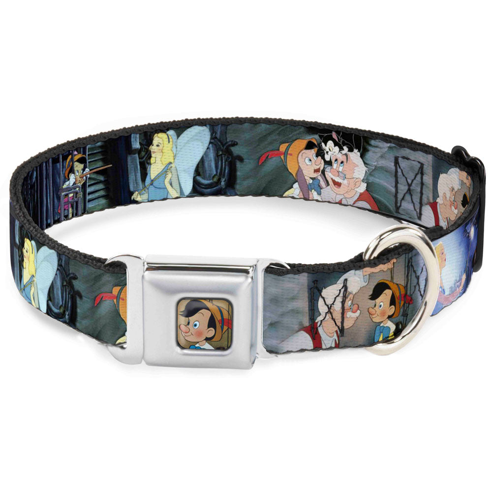 Pinochio Puppet Full Color Tan Seatbelt Buckle Collar - PINOCCHIO/Jiminy Cricket Workshop Tools Dog Collars Seatbelt Buckle Disney
