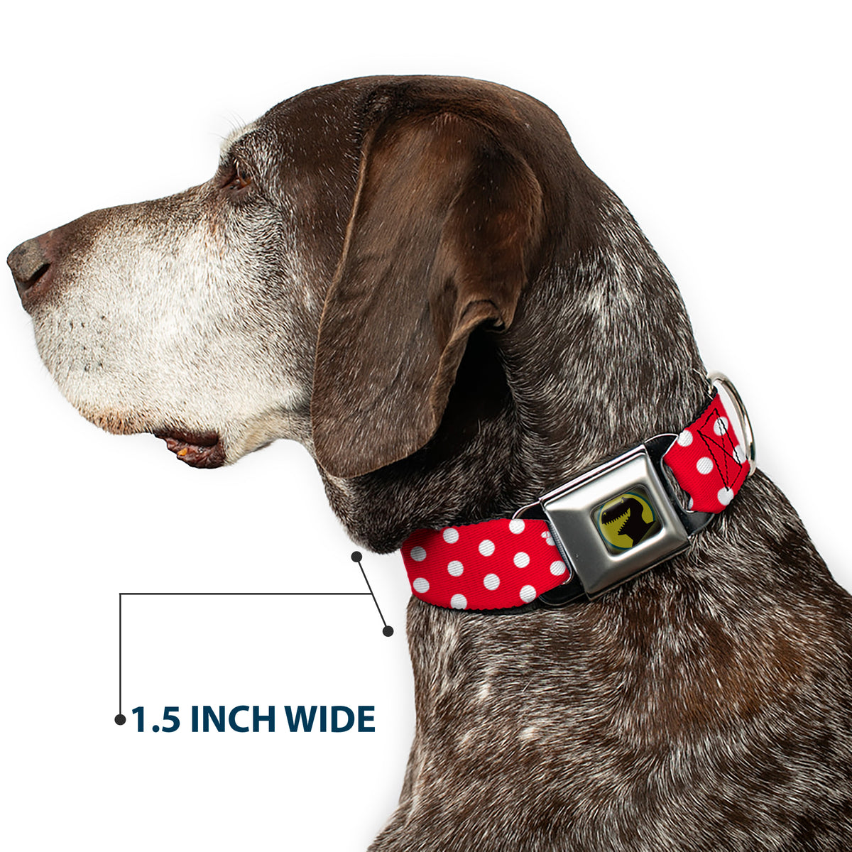 Minnie Mouse Red And White Polka Dot Dog Collar Dog Collars Seatbelt Buckle Disney
