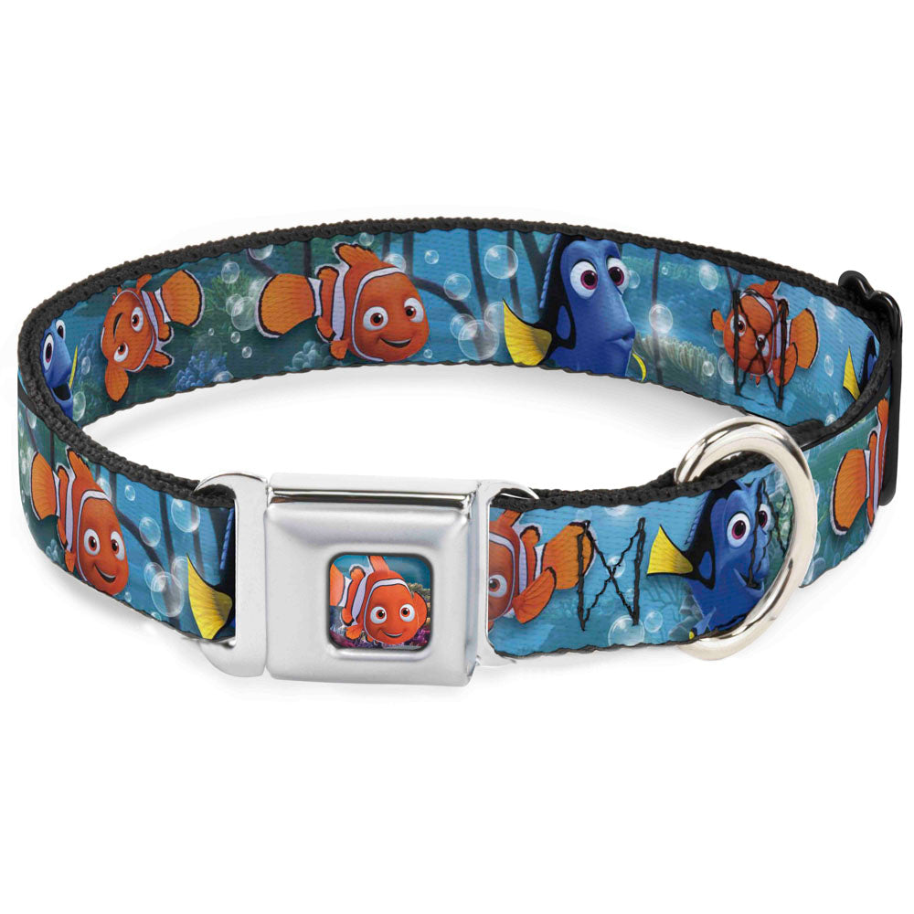 Nemo Smiling Full Color Seatbelt Buckle Collar - Nemo & Dory Poses Dog Collars Seatbelt Buckle Disney