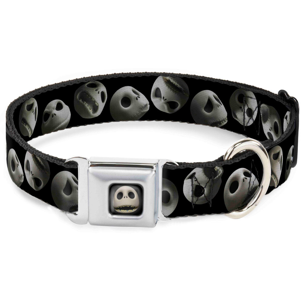 Jack Expression12 Full Color Seatbelt Buckle Collar - Jack 10-Expressions Staggered Black Dog Collars Seatbelt Buckle Disney