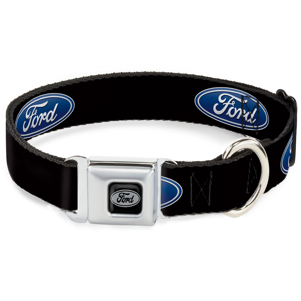 Ford Emblem Seatbelt Buckle Collar - Ford Oval Logo REPEAT Dog Collars Seatbelt Buckle Ford