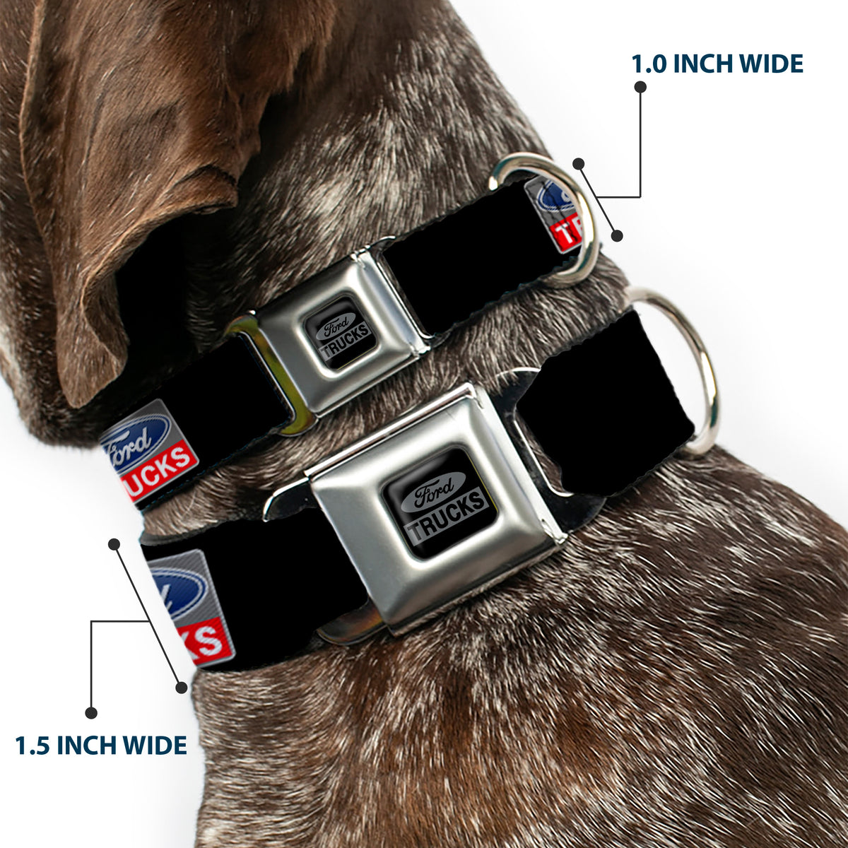 Ford Trucks Seatbelt Buckle Collar - Ford Trucks Logo REPEAT Dog Collars Seatbelt Buckle Ford