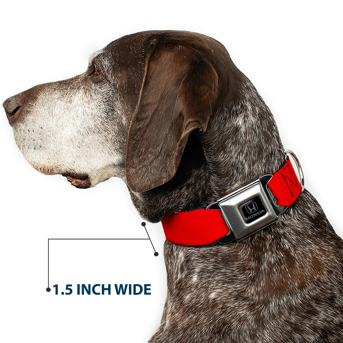 Honda Seatbelt Buckle Collar - Honda Logo Red/White Dog Collars Seatbelt Buckle Honda