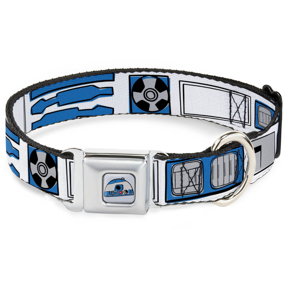 Star Wars R2-D2 Head Full Color White/Black/Blue/Gray/Red Seatbelt Buckle Collar - Star Wars R2-D2 Bounding Parts4 White/Black/Blue/Gray/Red Dog Collars Seatbelt Buckle Star Wars