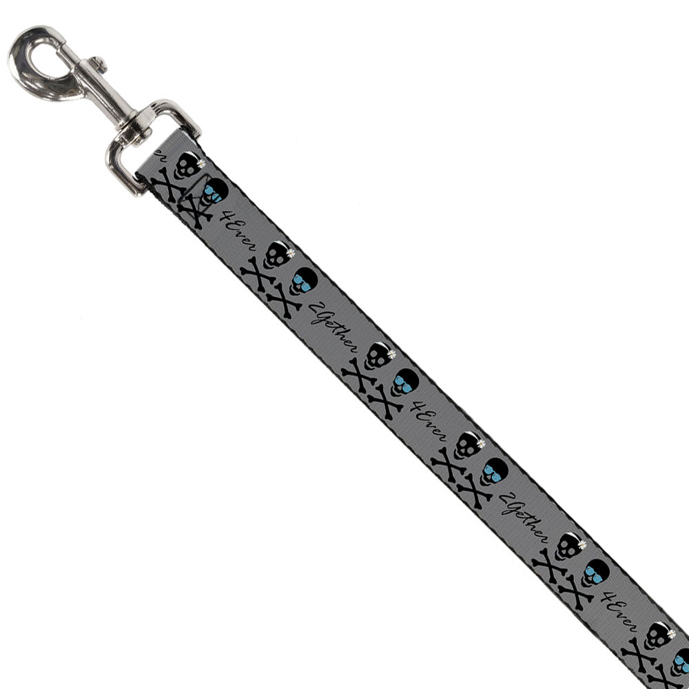 Dog Leash - 2gether 4ever Skulls Dog Leashes Buckle-Down