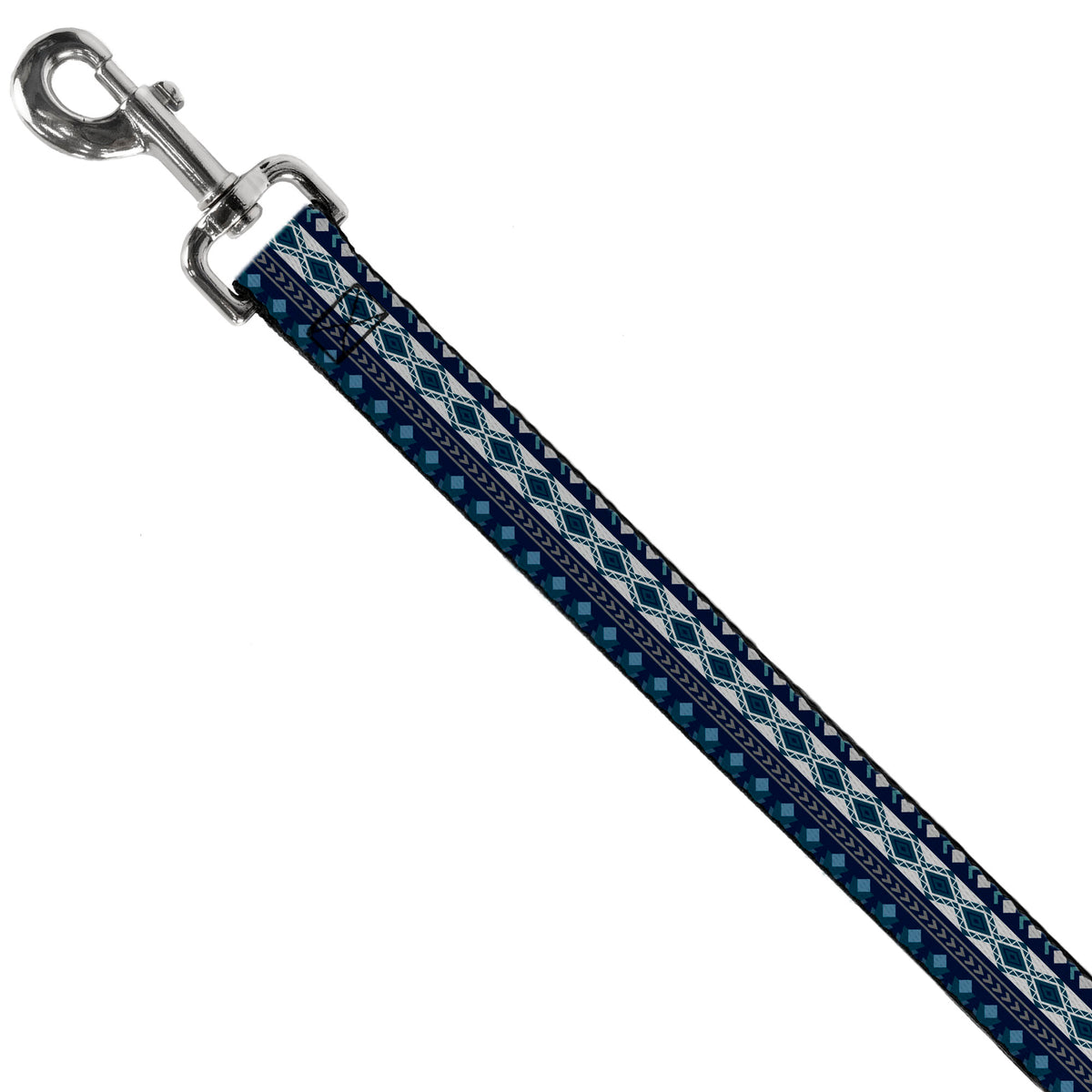 Dog Leash - Aztec4 Blues/White/Gray Dog Leashes Buckle-Down