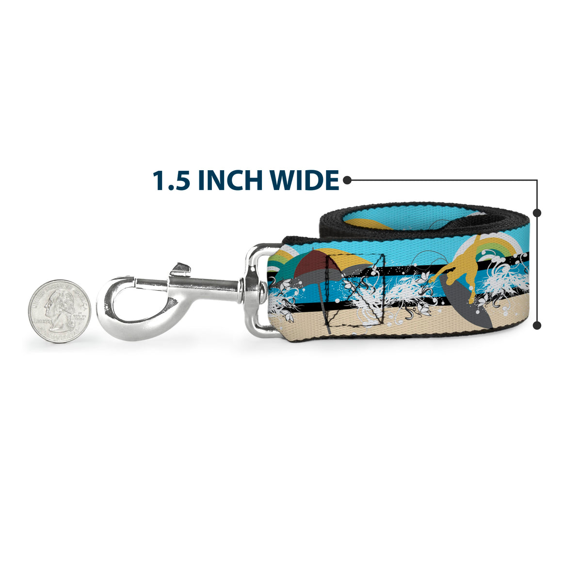 Dog Leash - Beach Scene 1 Dog Leashes Buckle-Down