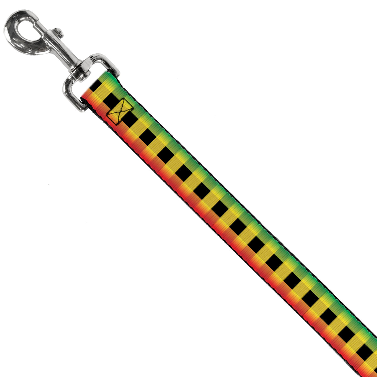 Dog Leash - Buffalo Plaid Rasta Dog Leashes Buckle-Down