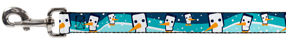 Dog Leash - Block Penguins Navy Dog Leashes Buckle-Down
