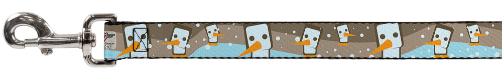 Dog Leash - Block Penguins Tan Dog Leashes Buckle-Down