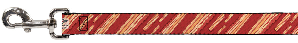 Dog Leash - Bacon Slices Red Dog Leashes Buckle-Down