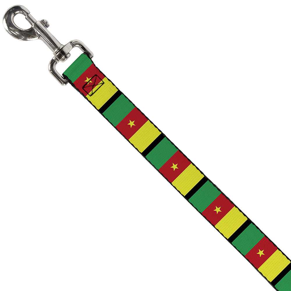 Dog Leash - Cameroon Flags Dog Leashes Buckle-Down