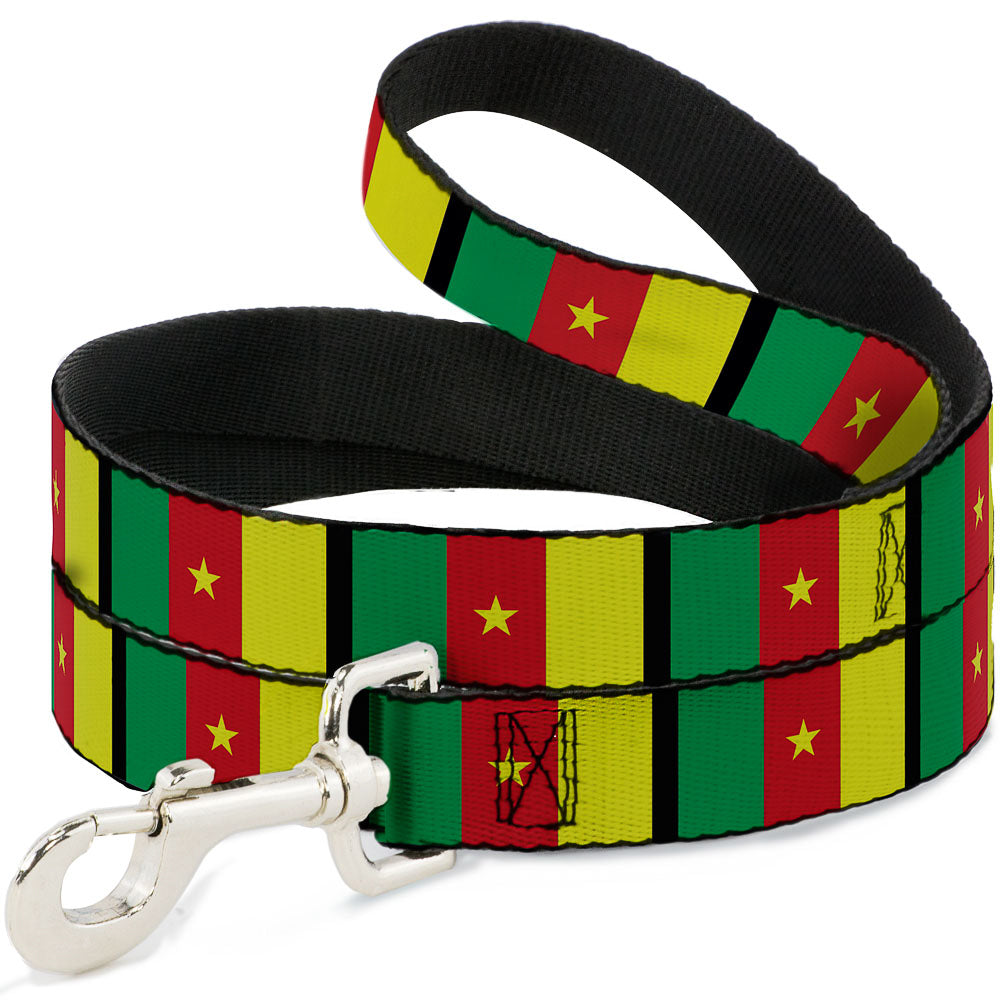 Dog Leash - Cameroon Flags Dog Leashes Buckle-Down