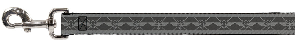 Dog Leash - BD Monogram2 Grays Dog Leashes Buckle-Down
