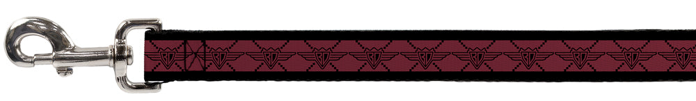 Dog Leash - BD Monogram2 Red/Black Dog Leashes Buckle-Down