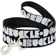 Dog Leash - BUCKLE-DOWN Shapes Black/White Dog Leashes Buckle-Down