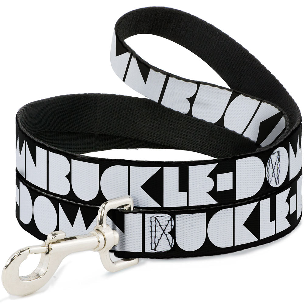 Dog Leash - BUCKLE-DOWN Shapes Black/White Dog Leashes Buckle-Down