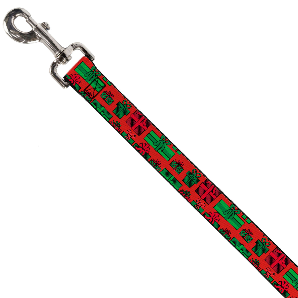 Dog Leash - Christmas Holiday Gifts Packaged Red/Greens Dog Leashes Buckle-Down