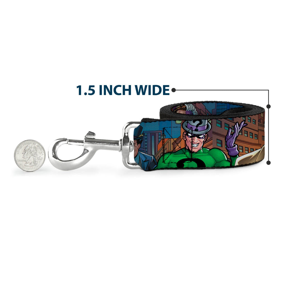 Dog Leash - BATMAN & Villains2/Cityscape Dog Leashes DC Comics
