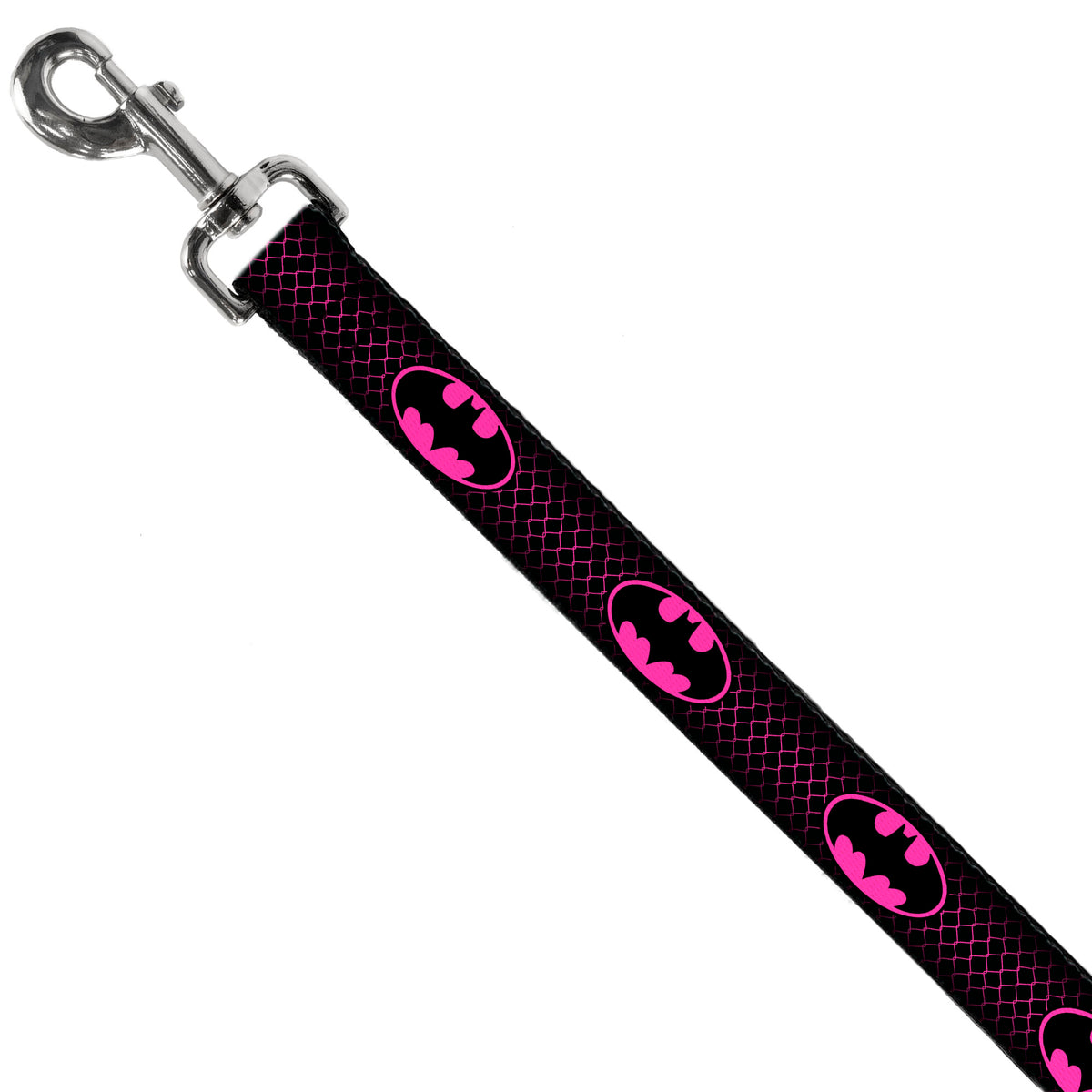 Dog Leash - Batman Shield/Chainlink Black/Hot Pink Dog Leashes DC Comics