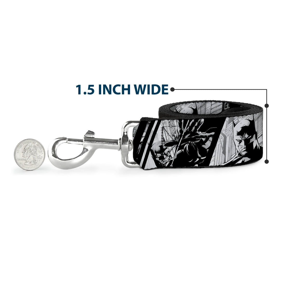 Dog Leash - Batman Hush Pose Sketches Black/White Dog Leashes DC Comics