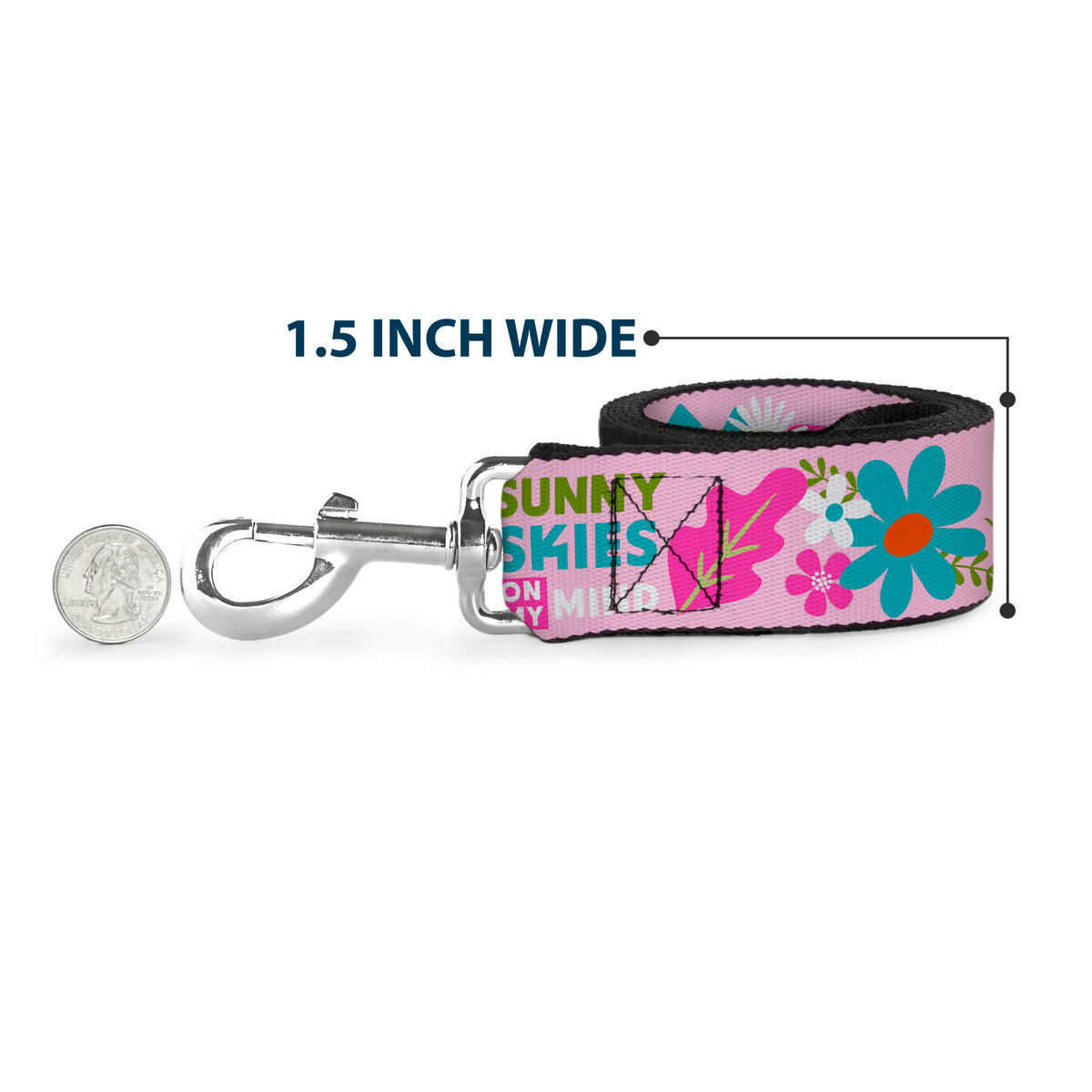 Dog Leash - CAMP BARBIE MALIBU Icons Collage Pink/Multi Color Dog Leashes Barbie