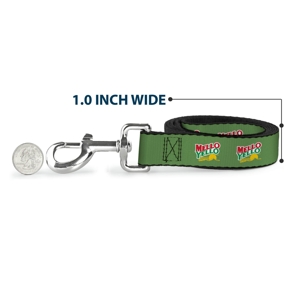 Dog Leash - MELLO YELLO Logo Green/White/Red/Yellow Dog Leashes Coca-Cola
