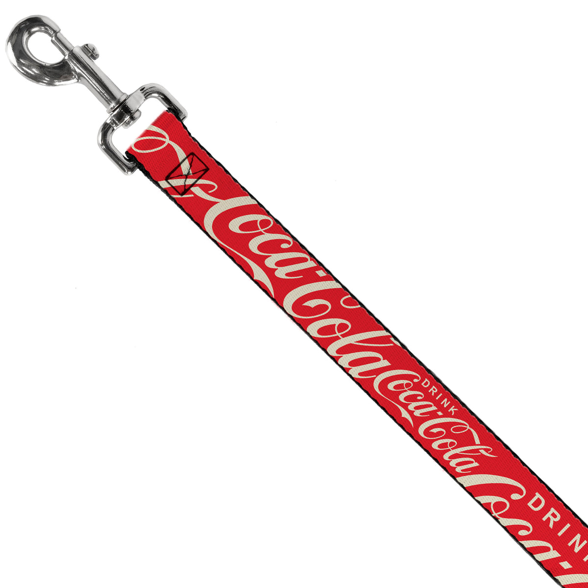 Dog Leash - DRINK COCA-COLA Typography Logo Scattered Red/White Dog Leashes Coca-Cola