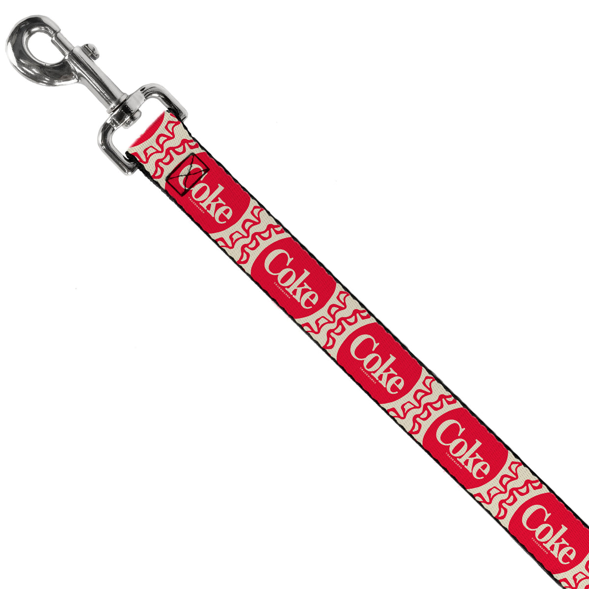 Dog Leash - Vintage COKE Bottle Caps White/Red Dog Leashes Coca-Cola