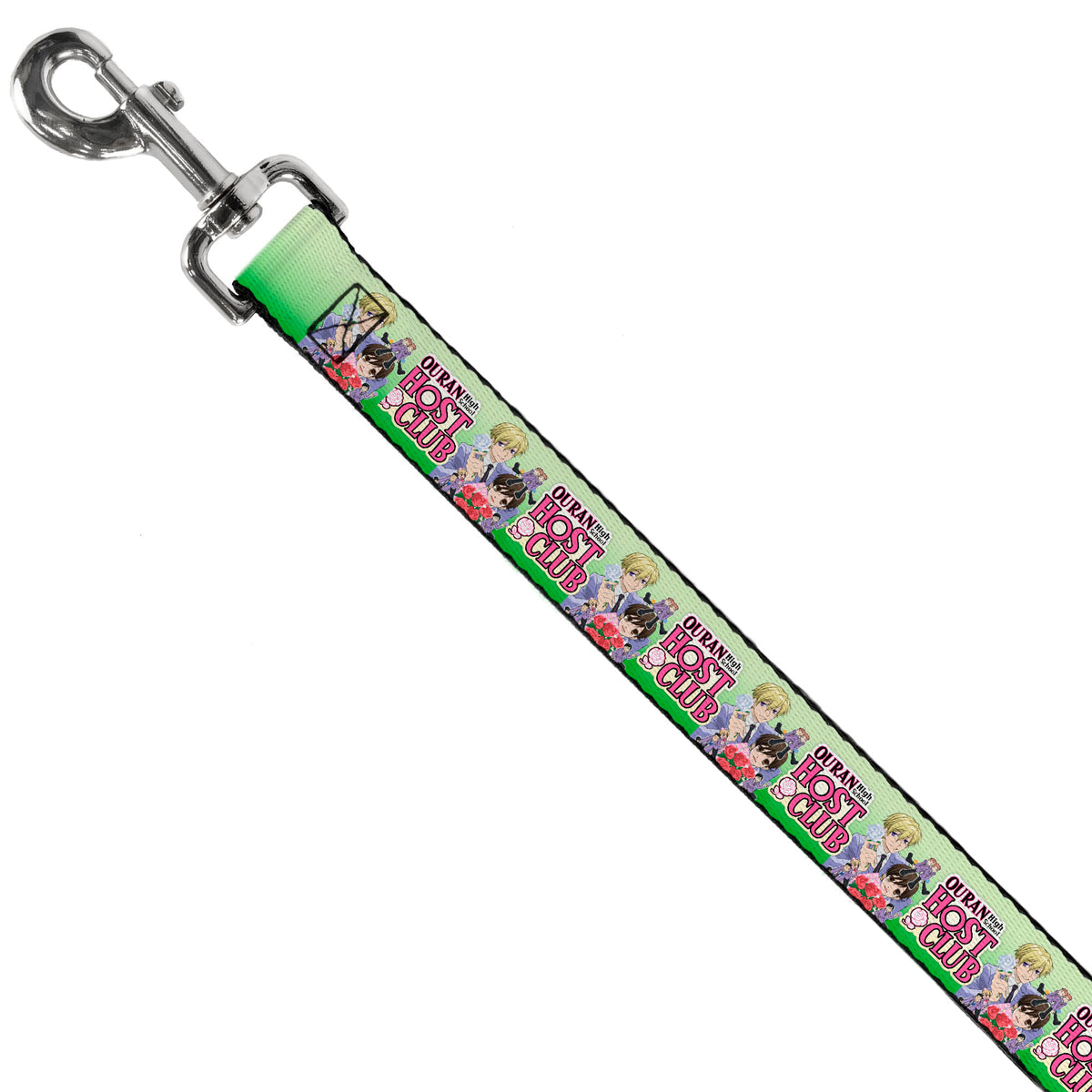 Dog Leash - OURAN HIGH SCHOOL HOST CLUB Haruhi and Friends Group Pose and Title Logo Greens Dog Leashes Ouran High School Host Club