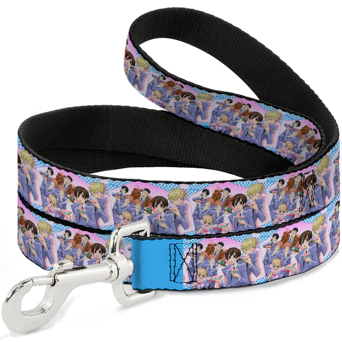 Dog Leash - Ouran High School Host Club Seven Character Sushi Dining Pose Pink/Blue Dog Leashes Ouran High School Host Club