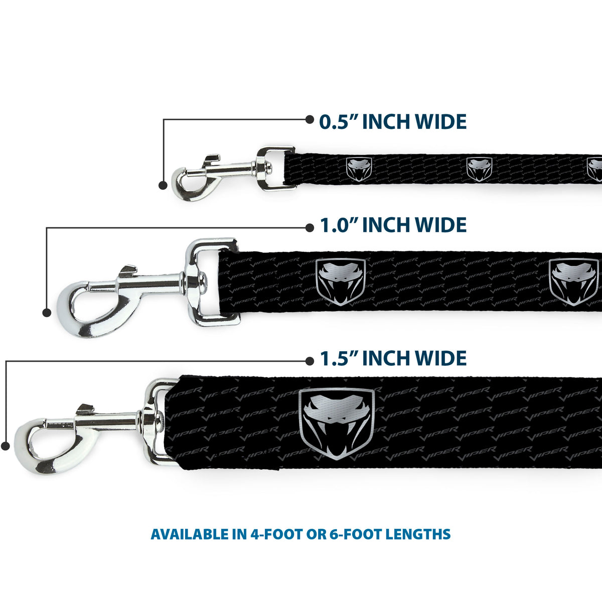 Dog Leash - Dodge Viper REPEAT w/Text Dog Leashes Dodge