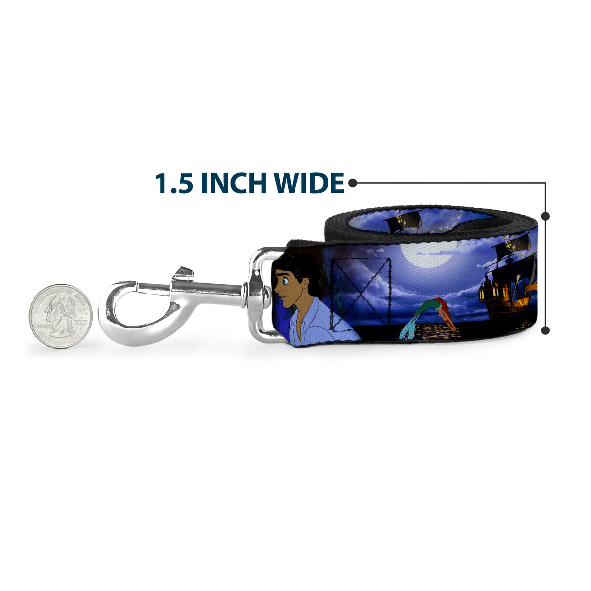 Dog Leash - The Little Mermaid Ariel & Eric Scenes Dog Leashes Disney