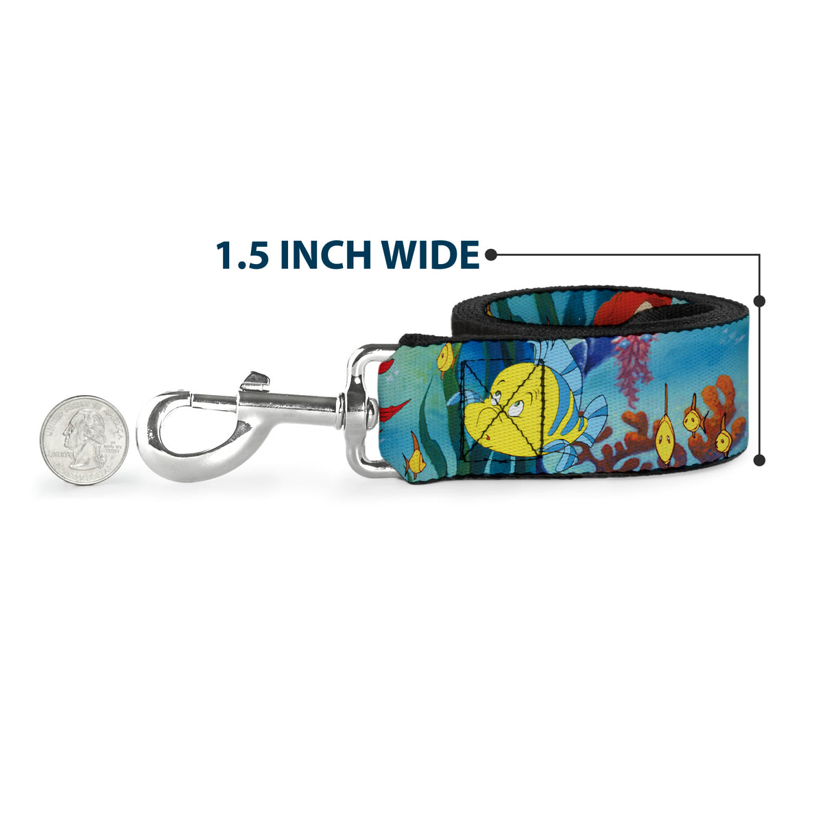 Dog Leash - Ariel, Sebastian & Flounder Scene2 Dog Leashes Disney