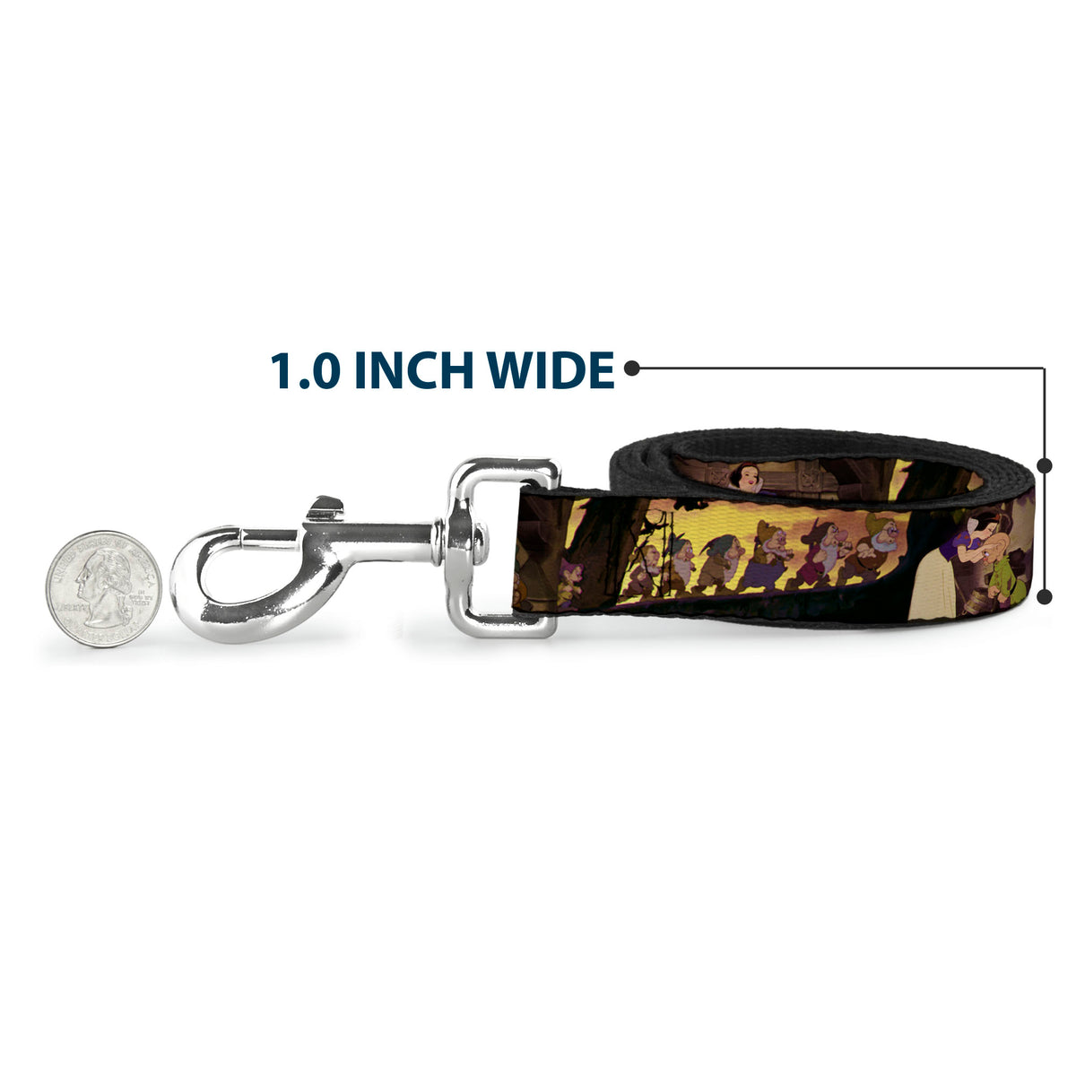 Dog Leash - Ariel Poses w/Flounder Green/Blue Fade Dog Leashes Disney