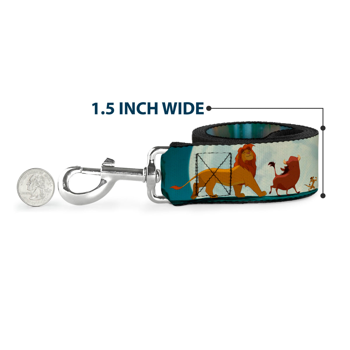 Dog Leash - Mufasa & Simba JUST CAN'T WAIT TO BE KING/Family Silhouette Dog Leashes Disney