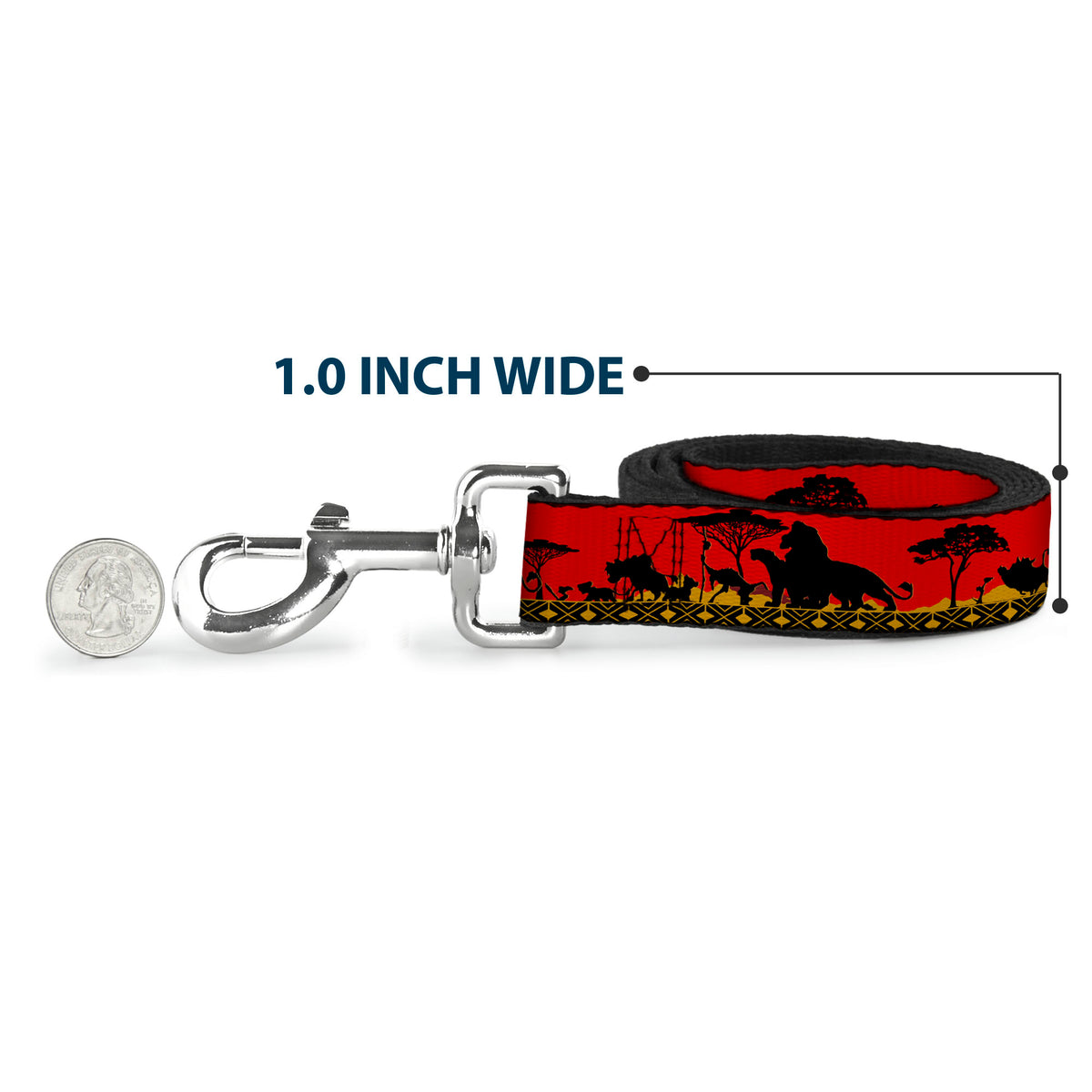 Dog Leash - Oogie Boogie Silhouette Poses Gray/Black Dog Leashes Disney