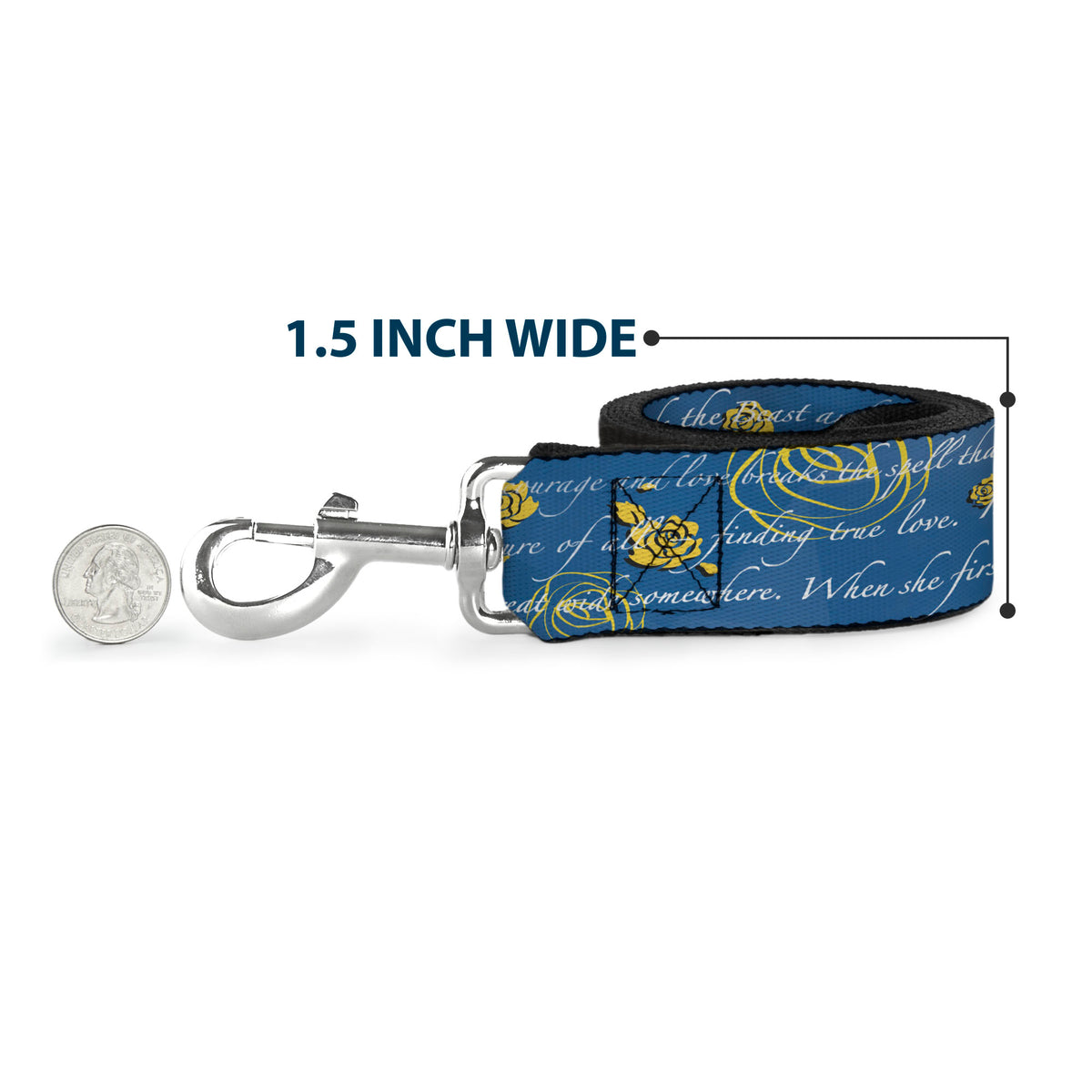 Dog Leash - Beauty & the Beast Story Script Dog Leashes Disney